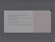 Tablet Screenshot of lolajamesjewelry.com